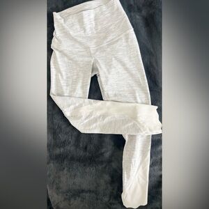 Women’s Lululemon White Striped Leggings